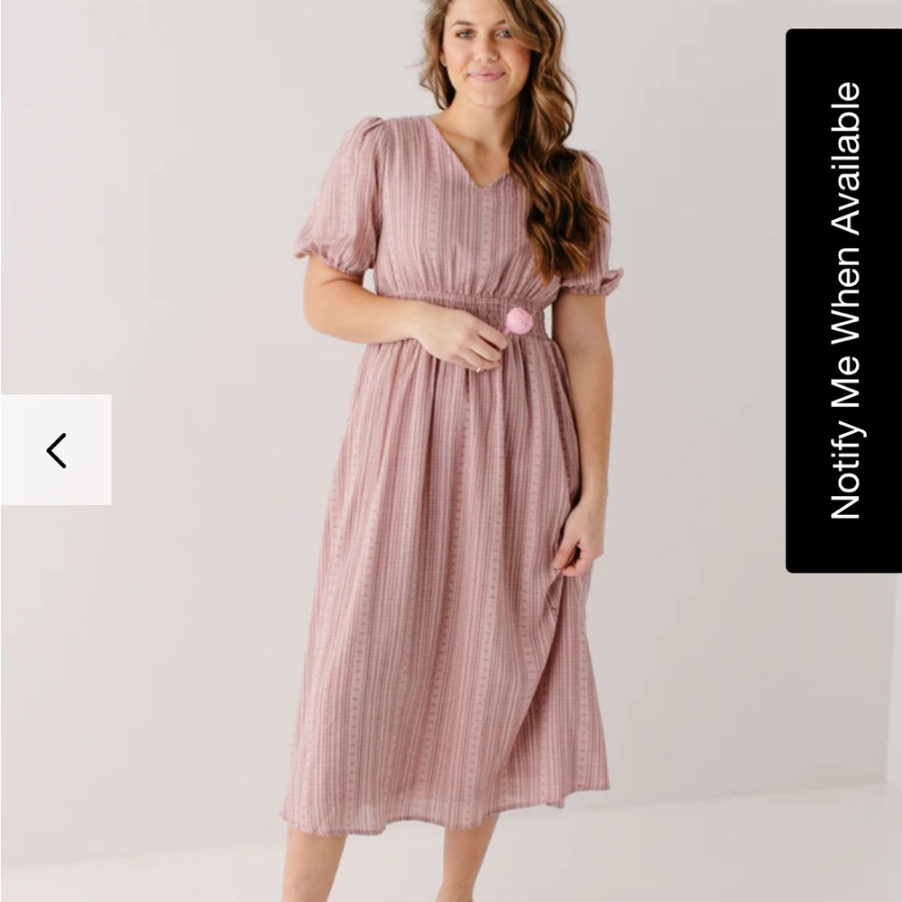 Pink Striped Dress